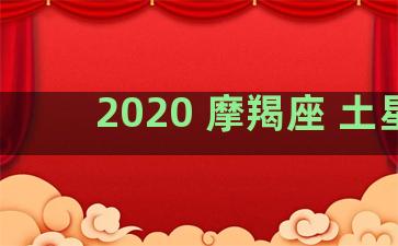 2020 摩羯座 土星